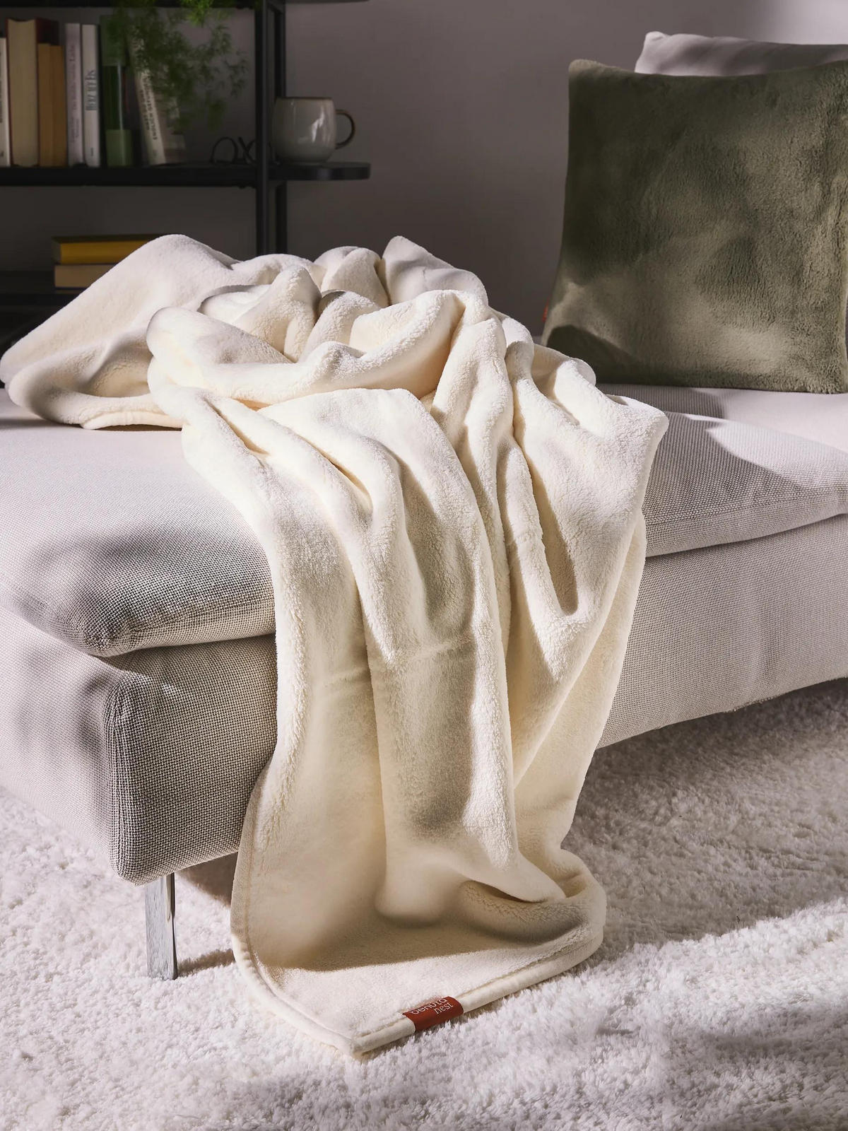 DECKE Cosi Cream 200/220 cm - Creme, Textil (200/220cm) - benuta