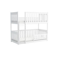 ETAGENBETT CORA 90/200 Weiß mit abnehmbarem Rausfallschutz - Weiß, Holz/Holzwerkstoff (90/200cm) - Deine Möbel 24