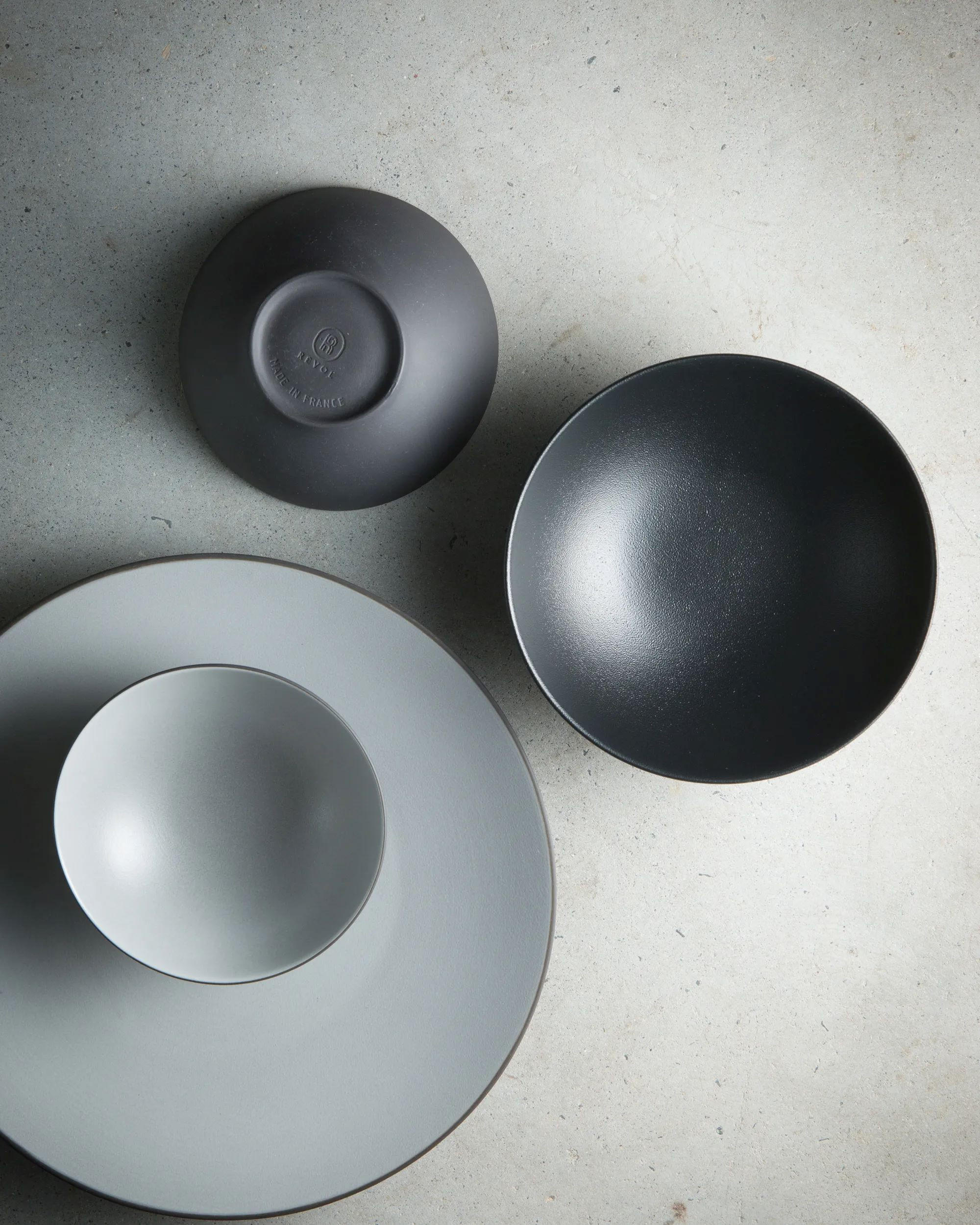 REISSCHALE & DESSERTSCHALE EQUINOXE 30 cl Weiss Kumulus - Weiß, Keramik (12/6.5/12cm) - Revol Porcelaine France