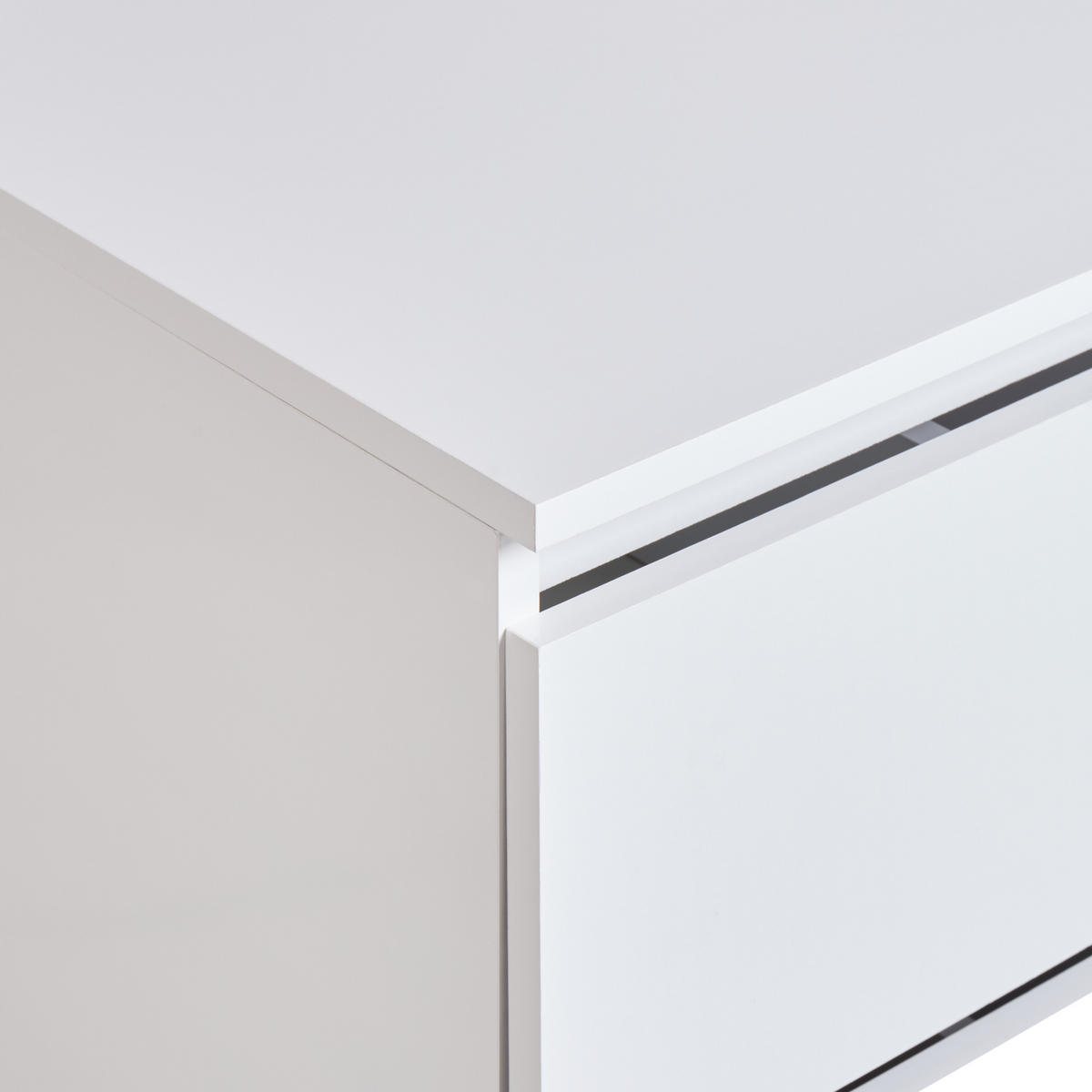 WASCHBECKENUNTERSCHRANK wandmontiertk 60 cm Weiß Serra - Weiß, Holzwerkstoff (60/47/47cm) - Beliani