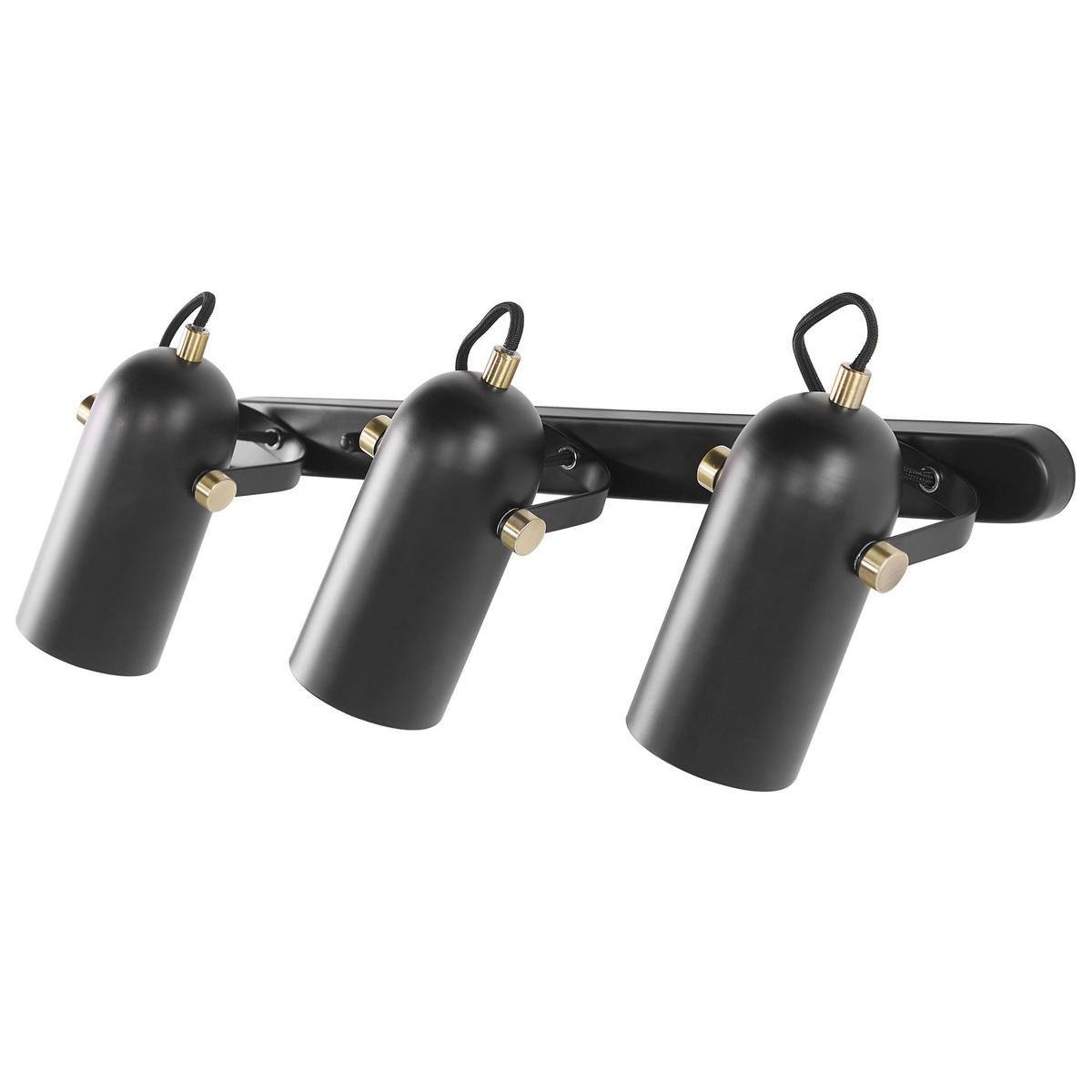 WANDLEUCHTE Tyria 54/8/23 cm - Schwarz, Metall (54/23/8cm) - Beliani