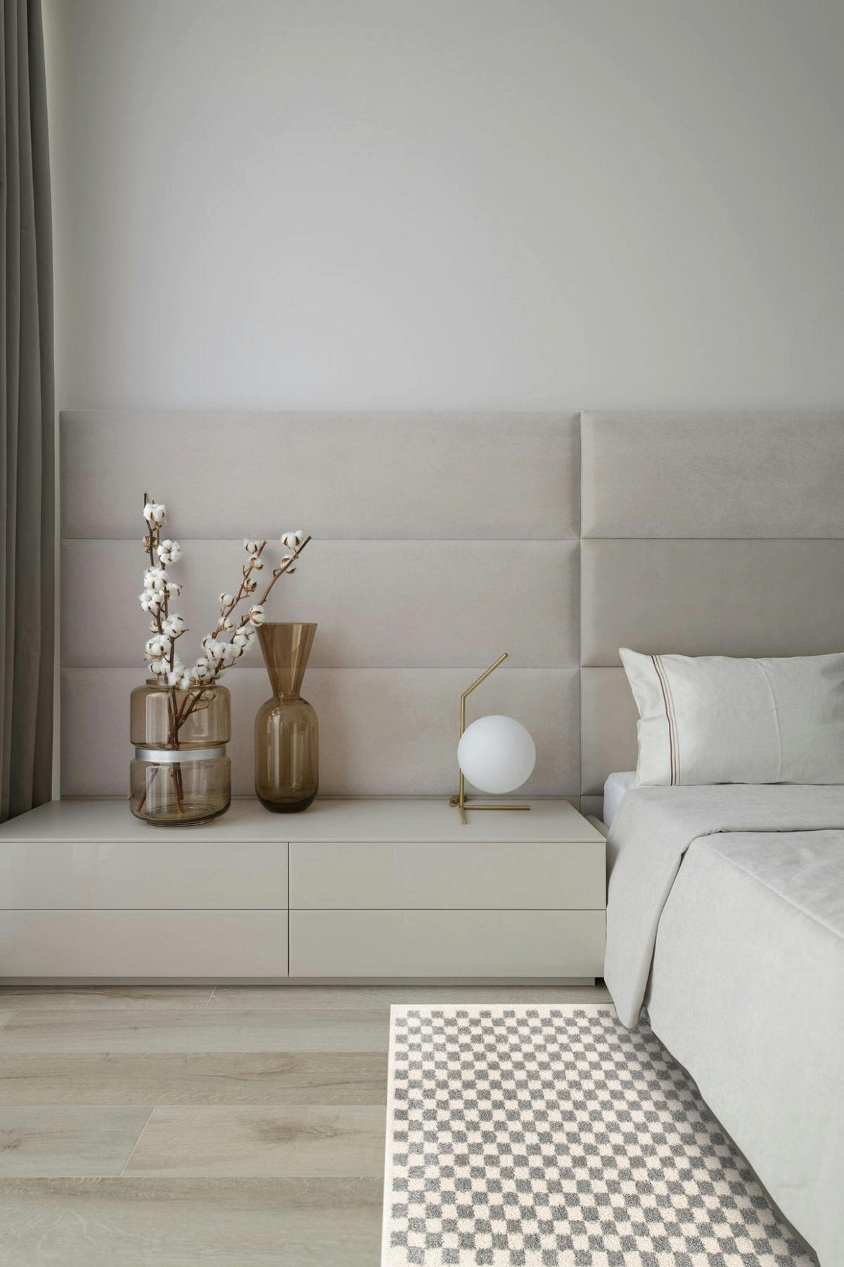 TEPPICH kariert langflorig weich voluminös grau - Grau, Textil (80/150cm) - AFK Living