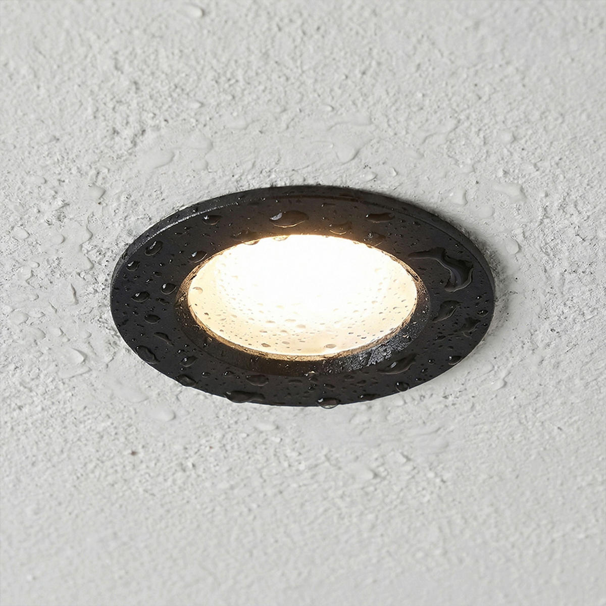 EINBAULEUCHTE NONO DIMM Schwarz 7 W IP65 - Schwarz, Metall (83/83/12cm) - Rendl