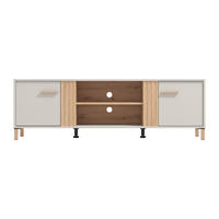 TV-BOARD - 163.5 cm x 40.1 cm - Holz, Platte - Beige, Naturfarben Hell - LYSANO - Beige/Naturfarben, Holz (163.5/51.8/40.1cm) - Vente-Unique