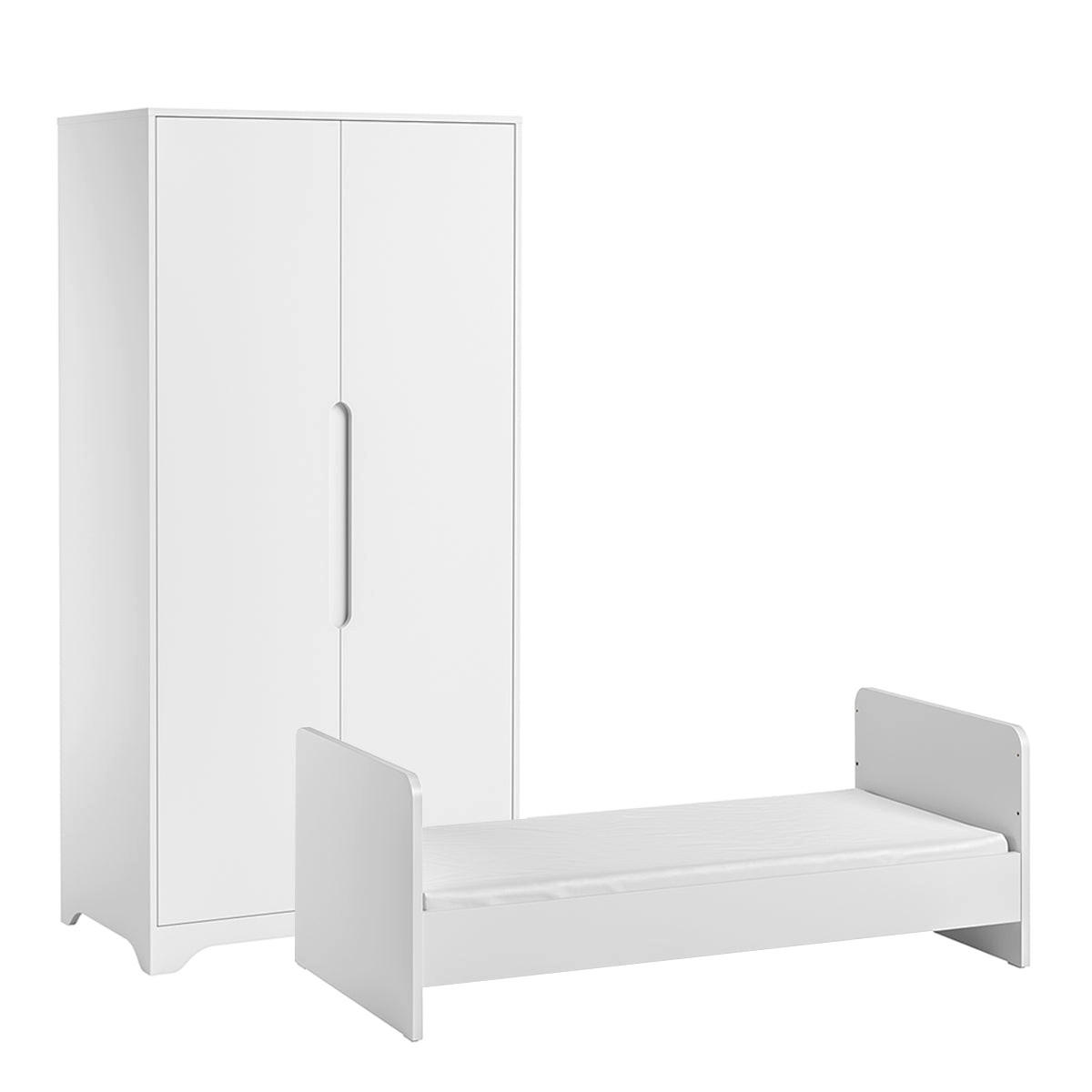 IZBA PRE BÁBÄTKO 2-dielny Ova Biela - biela, kompozitné drevo (144.5/86/75cm) - Petits-meubles