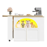 BARTISCH DE-38348 135/205 cm ausziehbar mit LED-Beleuchtung Weiß - Weiß, Holzwerkstoff (39/135/100cm) - ComfortXL