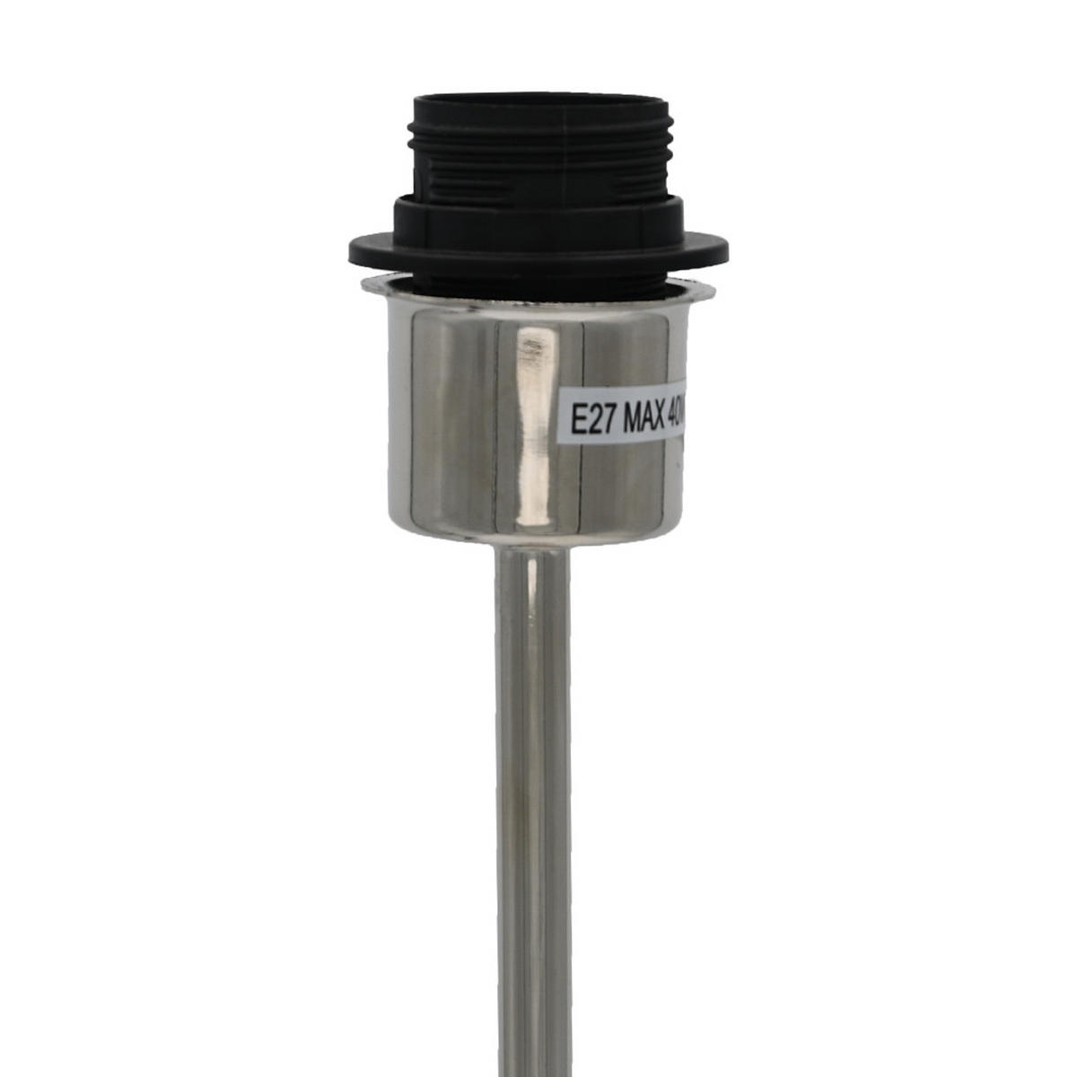 LAMPENFUSS ROUNDI Ø11,5x49,5 cm, Metall, Silber - Silberfarben, Metall (11.5/11.5/49.5cm) - dasmöbelwerk