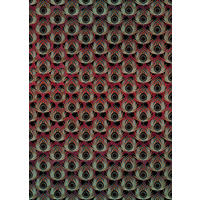 FOTOTAPETE Pfauenfedern 200 x 280 cm - Rot, Papier (200/280cm) - Sanders & Sanders