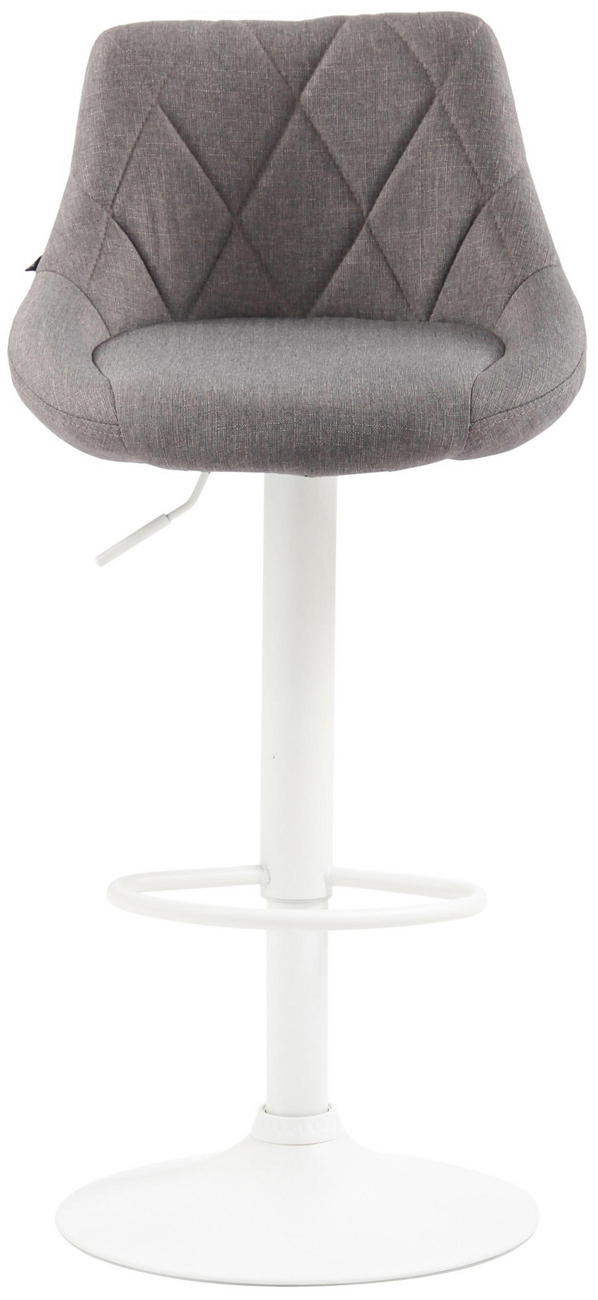 BARHOCKER Lazio Stoff 83-104x46x49 cm grau - Grau, Textil (46/83/49cm) - furnicato