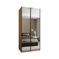 SCHWEBETÜRENSCHRANK 245,5/120/64 2-türig - Schwarz/Weiß, Holz/Metall (120/245/64cm) - Abiks Möbel