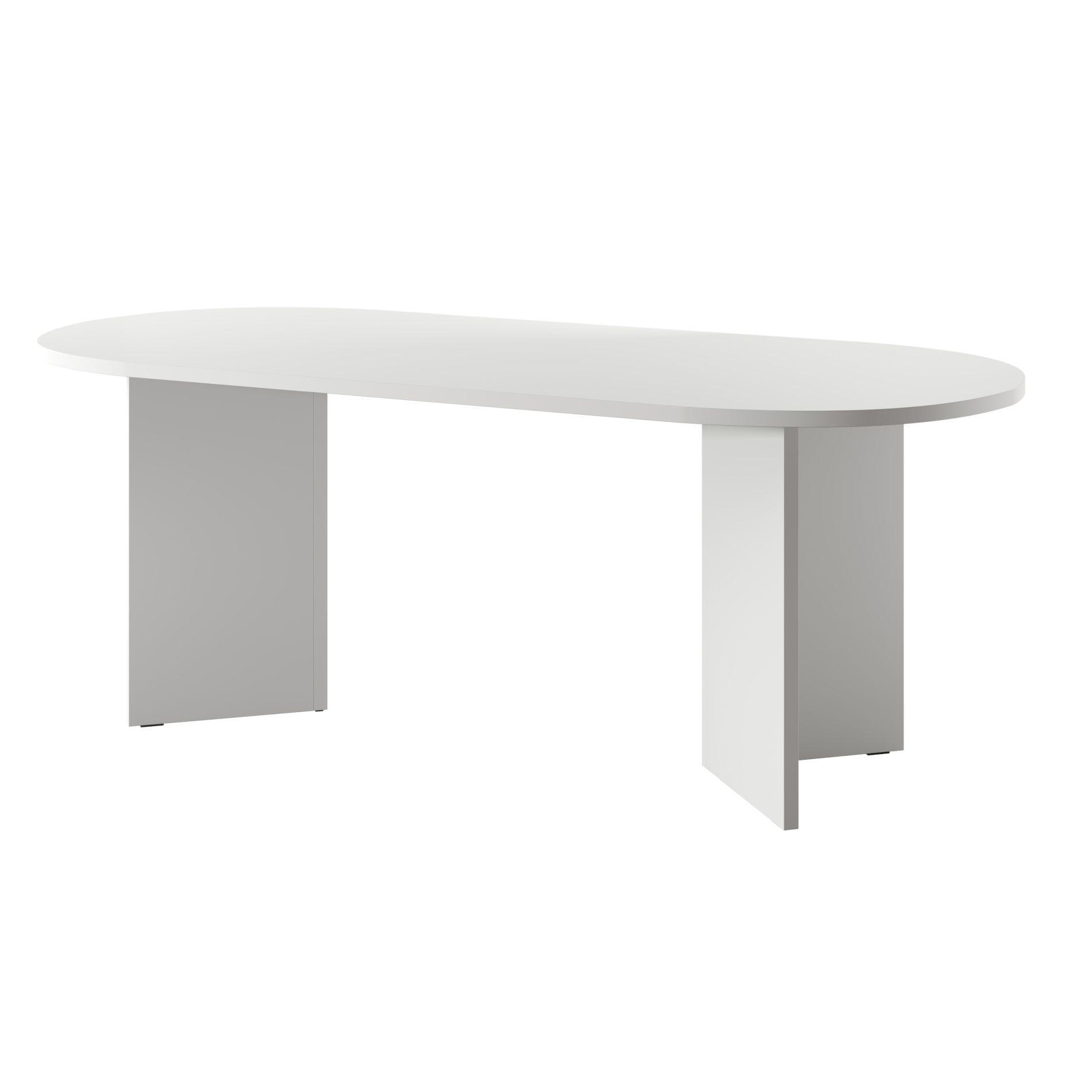 ESSTISCH Ovo Weiß 90x204 cm - Weiß, Holzwerkstoff (204/90/75cm) - Selsey