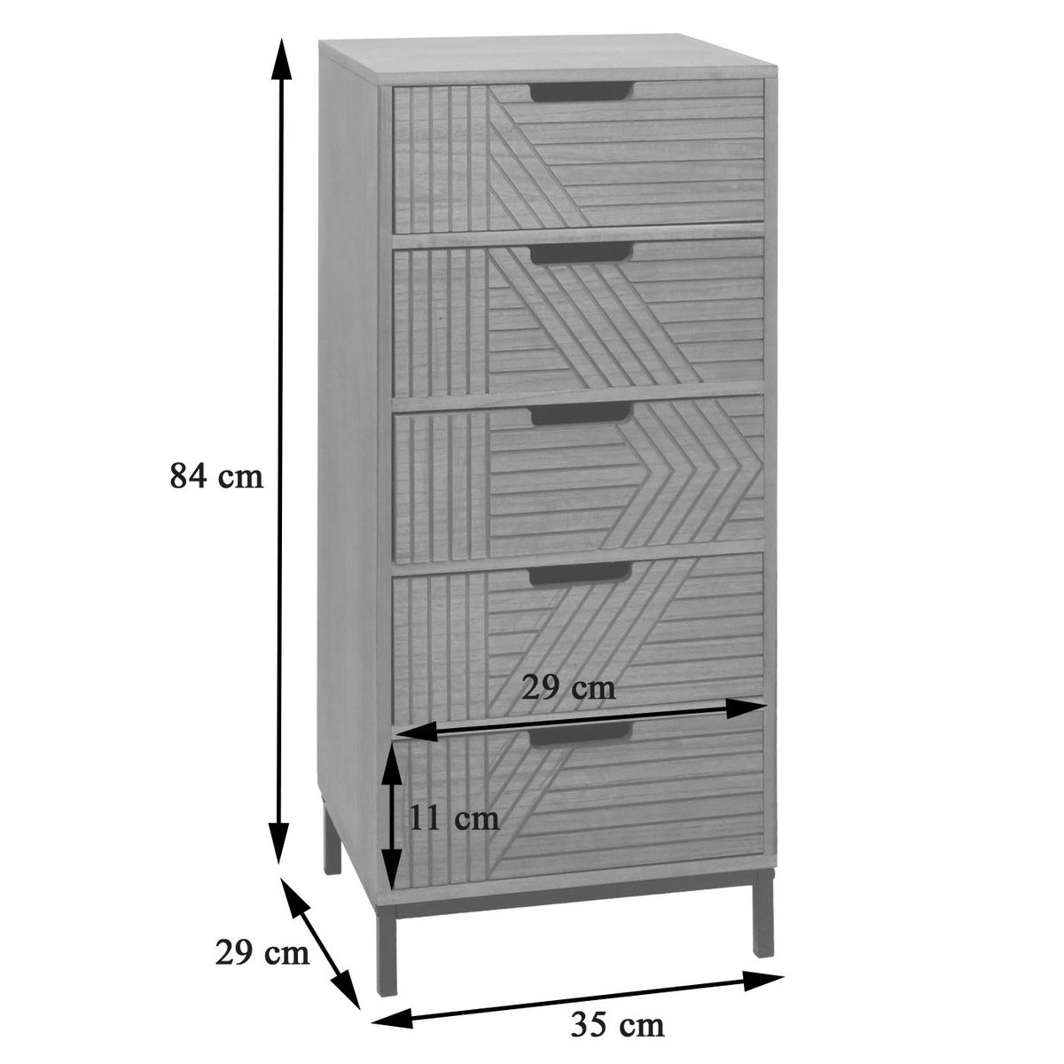 KOMMODE Braun - Braun, Holz (35/84/29cm) - MCW