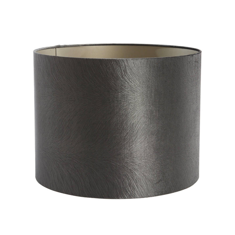 LAMPENSCHIRM LUBIS Ø50x38 cm, Grau - Grau, Textil (50/50/38cm) - Light & Living