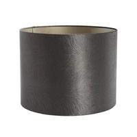 LAMPENSCHIRM LUBIS Ø50x38 cm, Grau - Grau, Textil (50/50/38cm) - Light & Living