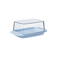 BUTTERDOSE MIT DECKEL Nordic Blue 17 x 9,8 x 6,4 cm - Hellblau, Kunststoff (9.8/6.4/17cm) - Mepal