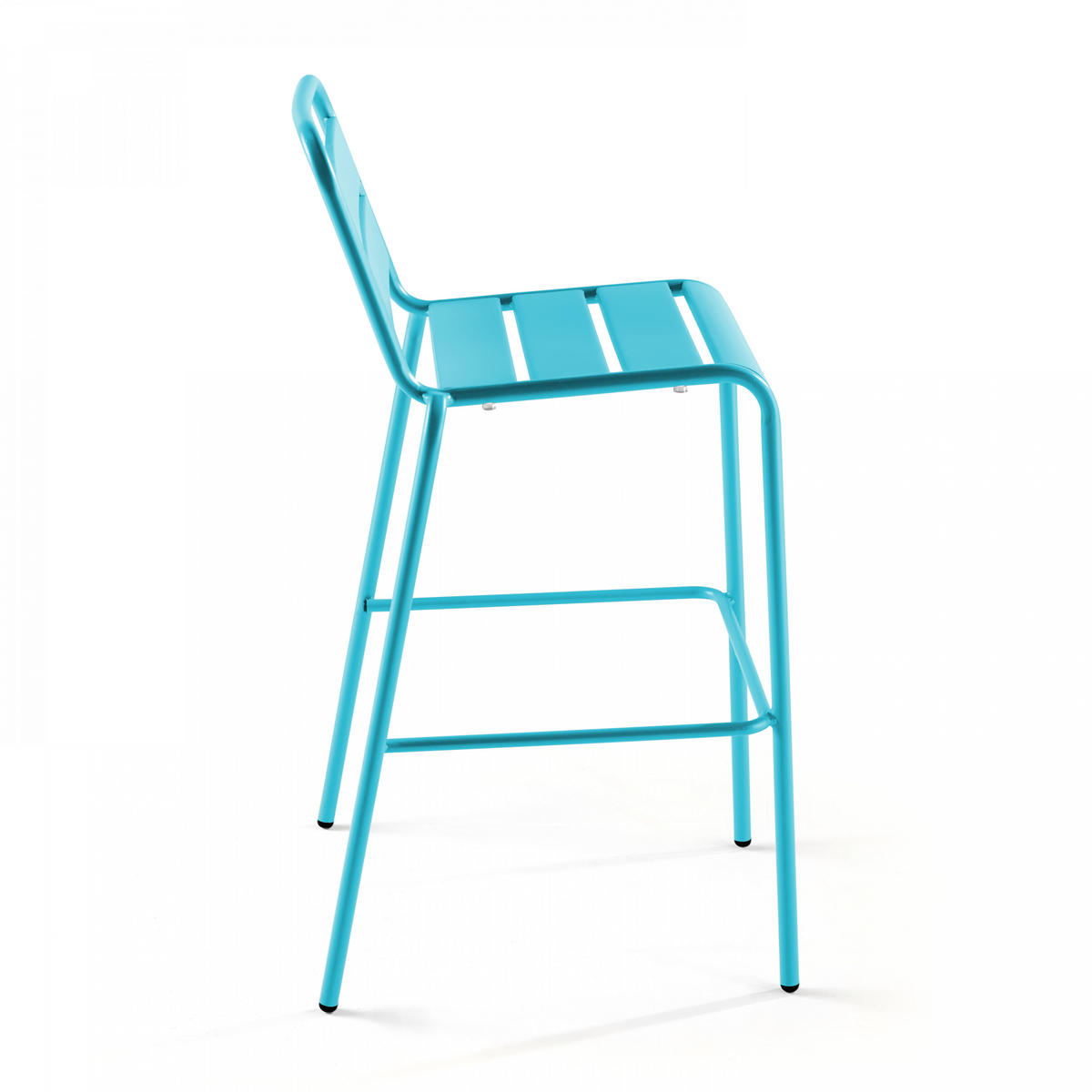 BARHOCKER, Blau - Blau, Metall (49/101/58cm) - Oviala