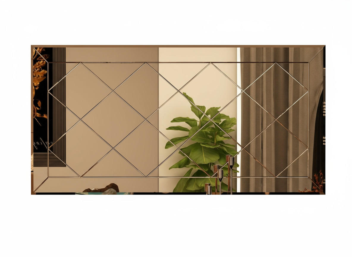 WANDSPIEGEL 120x60cm Bronze rechteckig Dekospiegel - Bronzefarben, Glas (120/60/2cm) - Ibonto