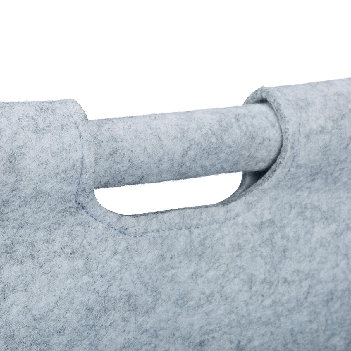 ZEITUNGSKORB - Grau, Textil (32/24/28cm) - Relaxdays