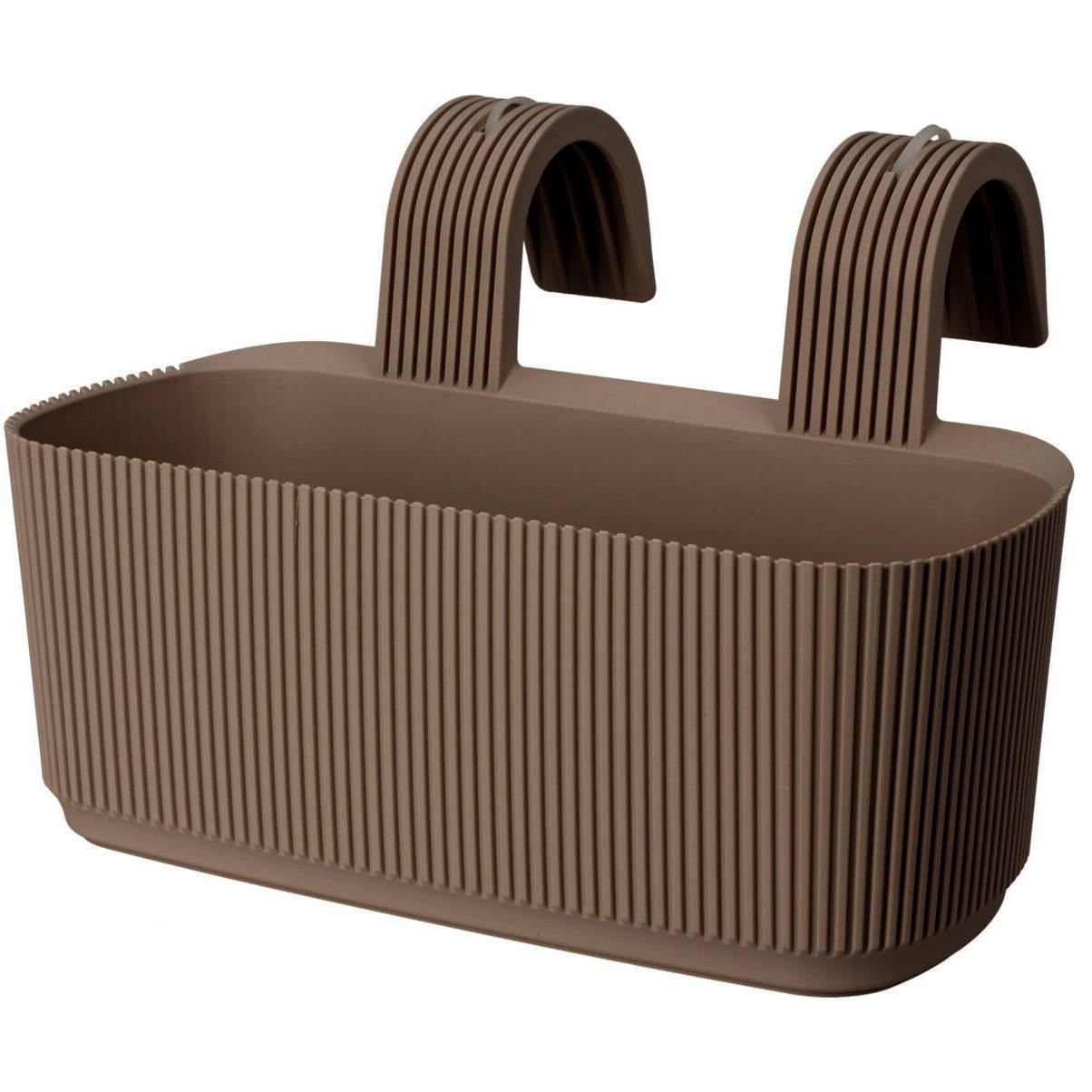 BLUMENTOPF 21/29 cm - Braun, Kunststoff (19cm)