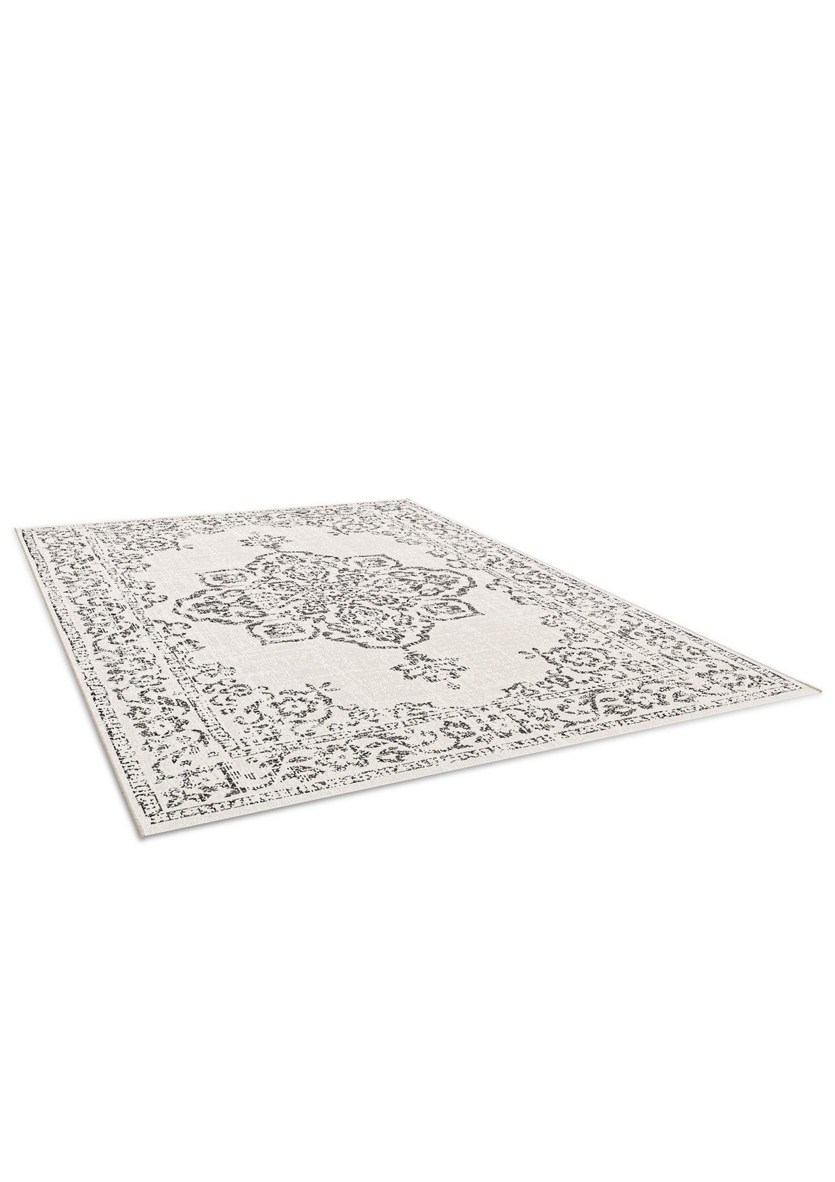 INDOOR-OUTDOOR-TEPPICH im schicken Boho-Stil grau - Grau, Textil (120/170cm) - AFK Living