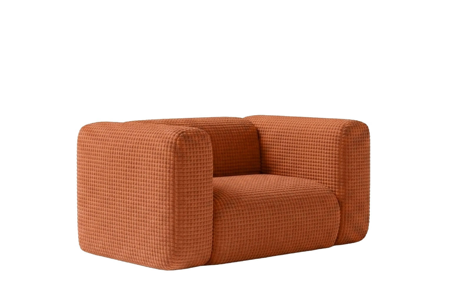 WOHNZIMMERSESSEL aus Chenille-Stoff Cremona, Kupfer, GRETA - Kupferfarben, Holz (137/70/89cm) - Kaiser Möbel