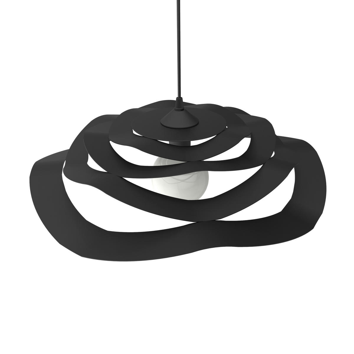 HÄNGELEUCHTE - Schwarz, Metall (60/60/15cm) - Lumicom