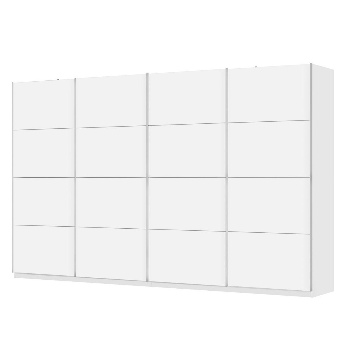 SCHWEBETÜRENSCHRANK - Weiß, Holzwerkstoff (360/222/68cm) - home24
