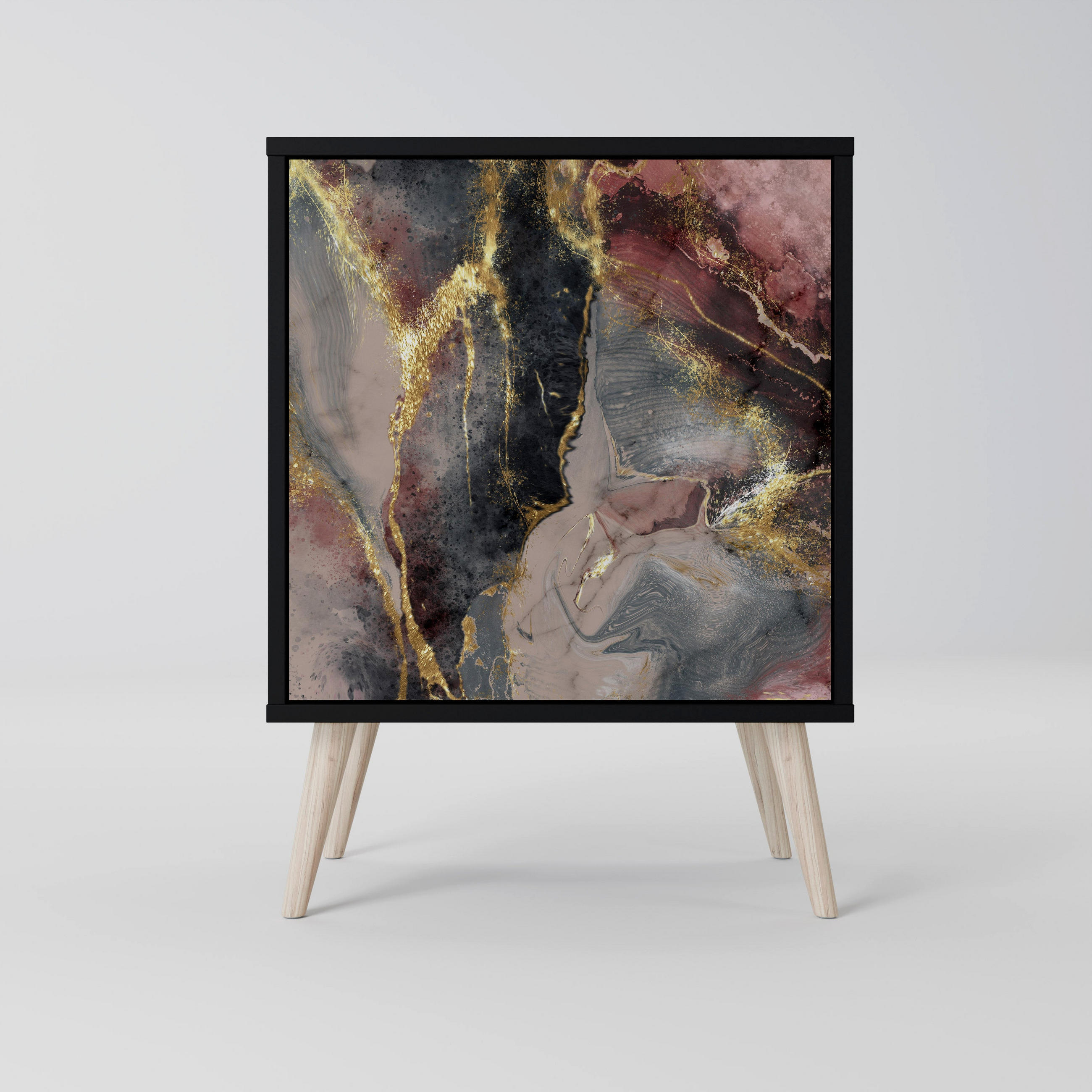 SpaceRebels Sideboard Schwarz 57.5x77.5x42 cm