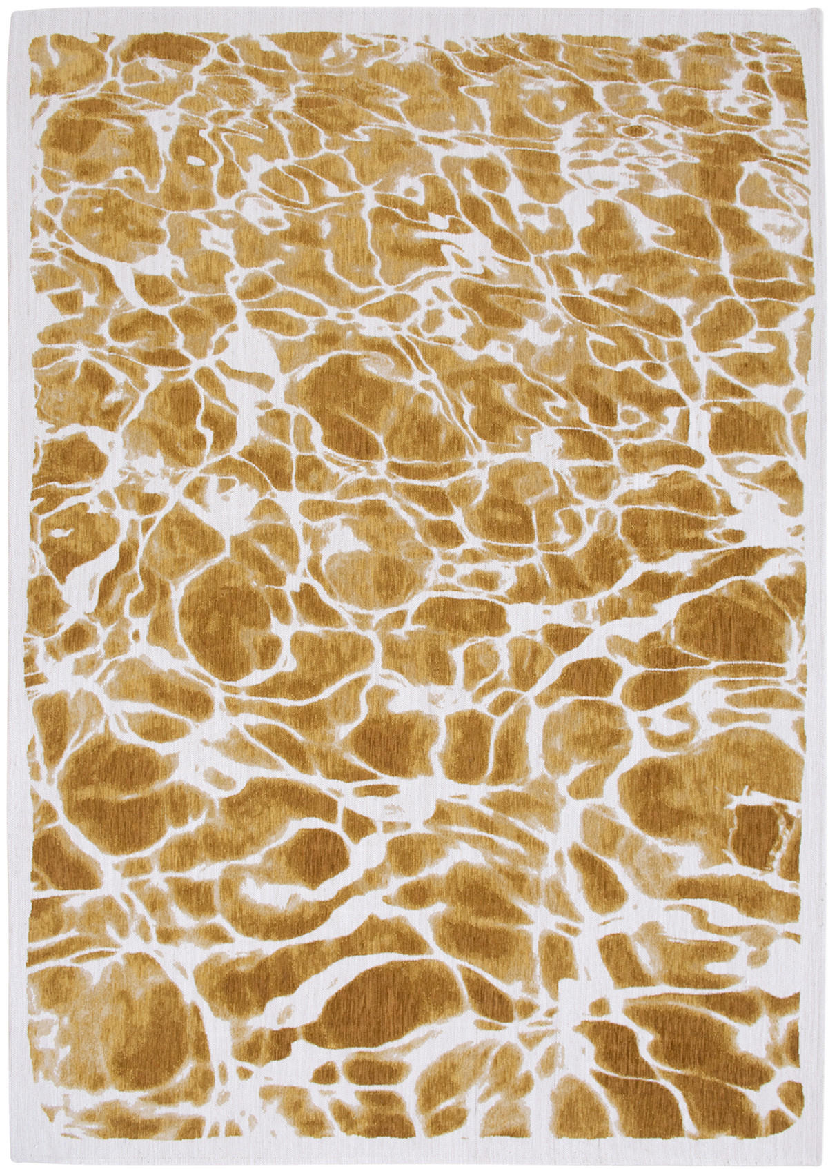 TEPPICH Flachgewebe GOLD WAVES 170 x 240 cm - Gelb, Textil (170/240cm) - Novatrend