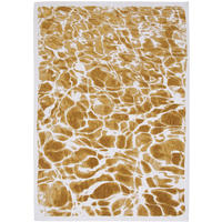 TEPPICH Flachgewebe GOLD WAVES 170 x 240 cm - Gelb, Textil (170/240cm) - Novatrend