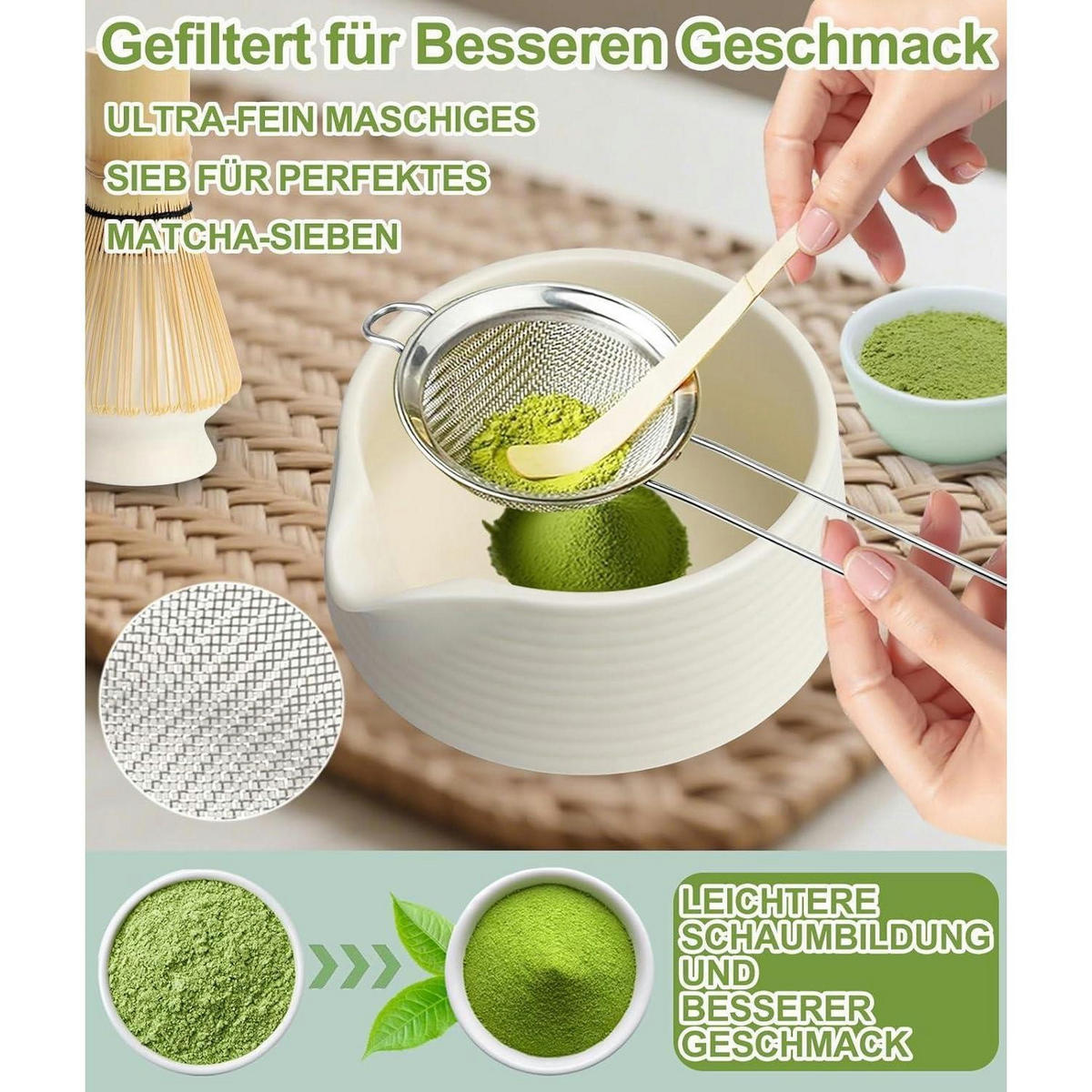 MATCHA Set 7-teilig Weiß - Weiß, Keramik (15/10/15cm)
