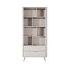 BÜCHERREGAL LANTANA 88,2x38x193,8 cm, Regal Beige - Beige, Holzwerkstoff (88.2/193.8/38cm) - MASSENO