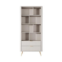 BÜCHERREGAL LANTANA 88,2x38x193,8 cm, Regal Beige - Beige, Holzwerkstoff (88.2/193.8/38cm) - MASSENO