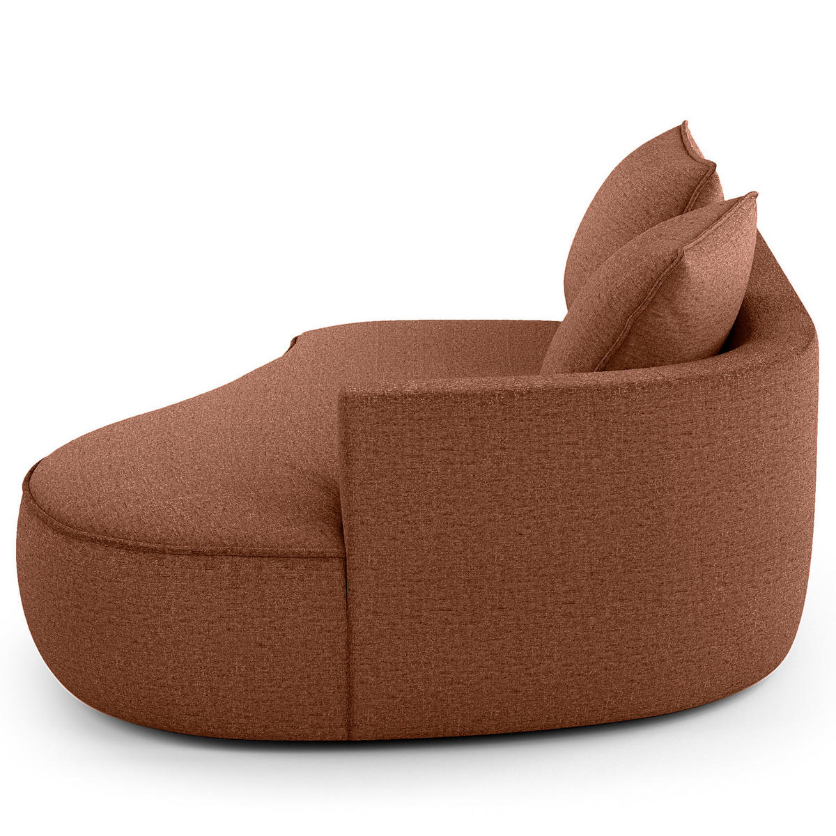 OTTOMANE - modular - Beige/Schwarz, Kunststoff/Textil (196/82/146cm) - home24