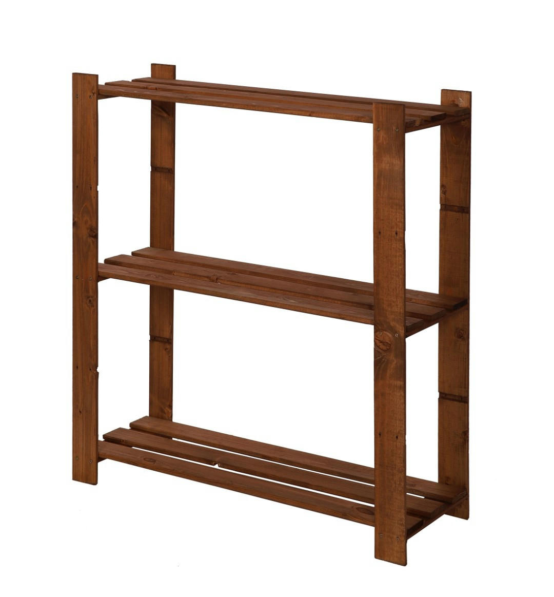 HOLZREGAL PINEPEAK 90x80x28cm 3 Fachboden 1,2cm dickes Kiefernholz Braun - Braun, Holz (80/90/28cm) - PROREGAL