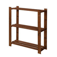 HOLZREGAL PINEPEAK 90x80x28cm 3 Fachboden 1,2cm dickes Kiefernholz Braun - Braun, Holz (80/90/28cm) - PROREGAL