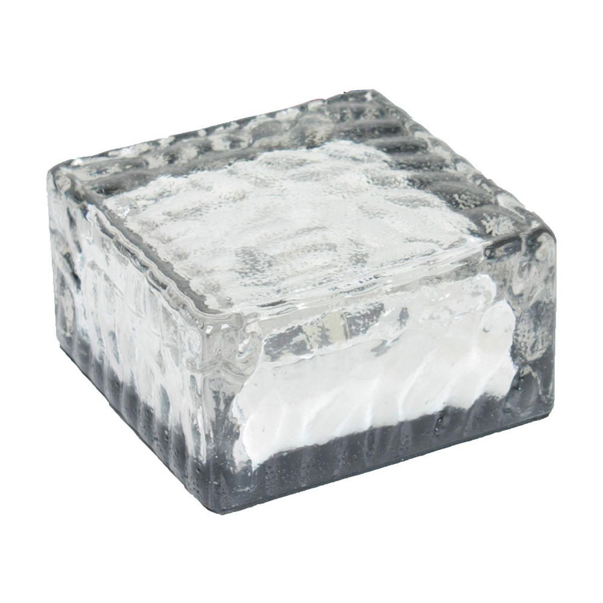 LED AUSSENLEUCHTE Solarleuchte Weiß 3er Set - Weiß, Glas (10/10/5.7cm)