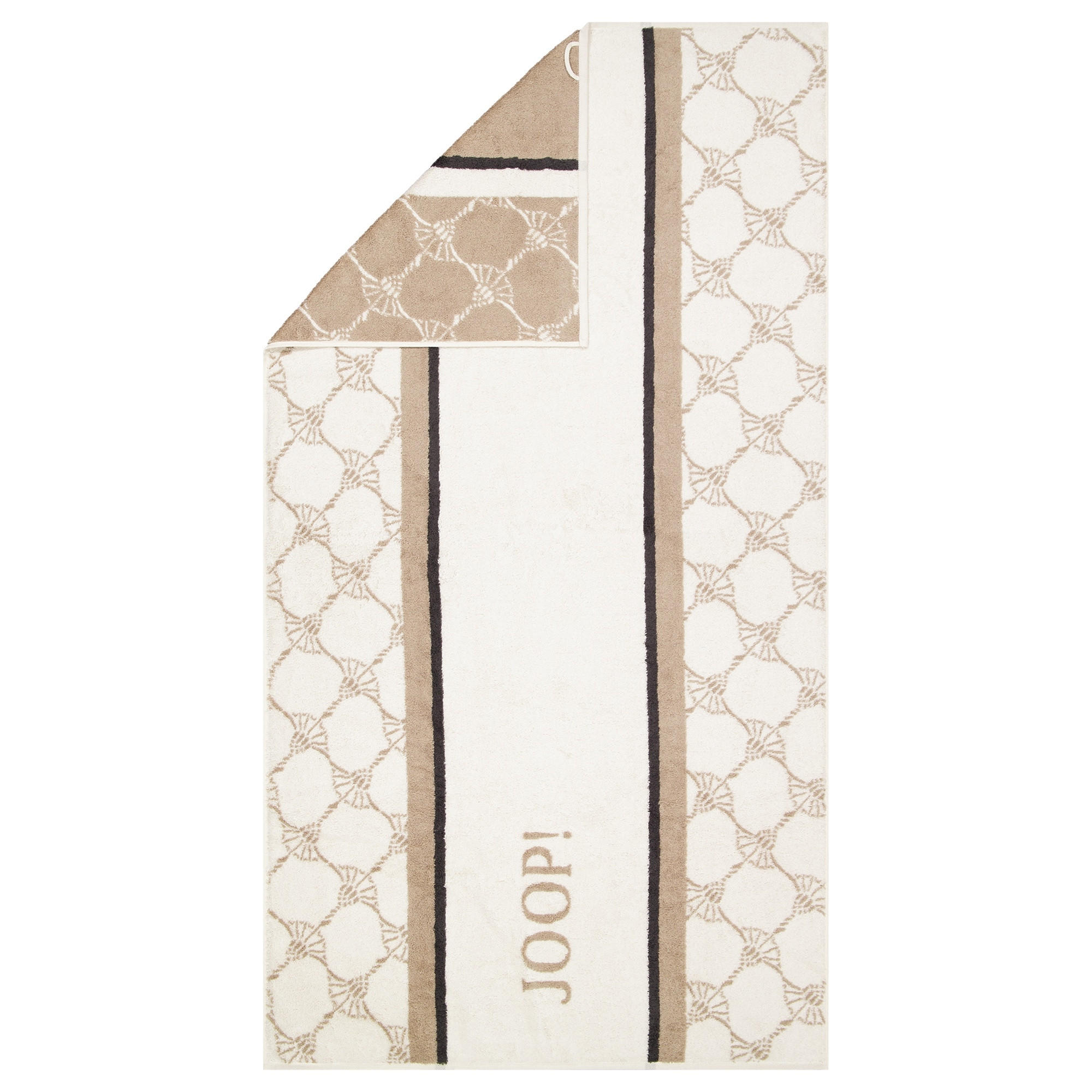HANDTÜCHER SAUNA STRIPES 1718 NATUR - 37 - Beige, Textil (80/150cm) - Joop!