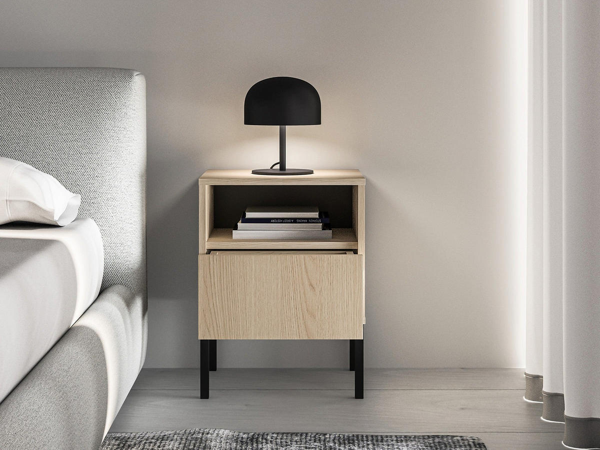 NACHTTISCH – 40 cm – Barnee – Sonoma Eiche - Sonoma Eiche, Holzwerkstoff (40/53/34cm) - hi-markt