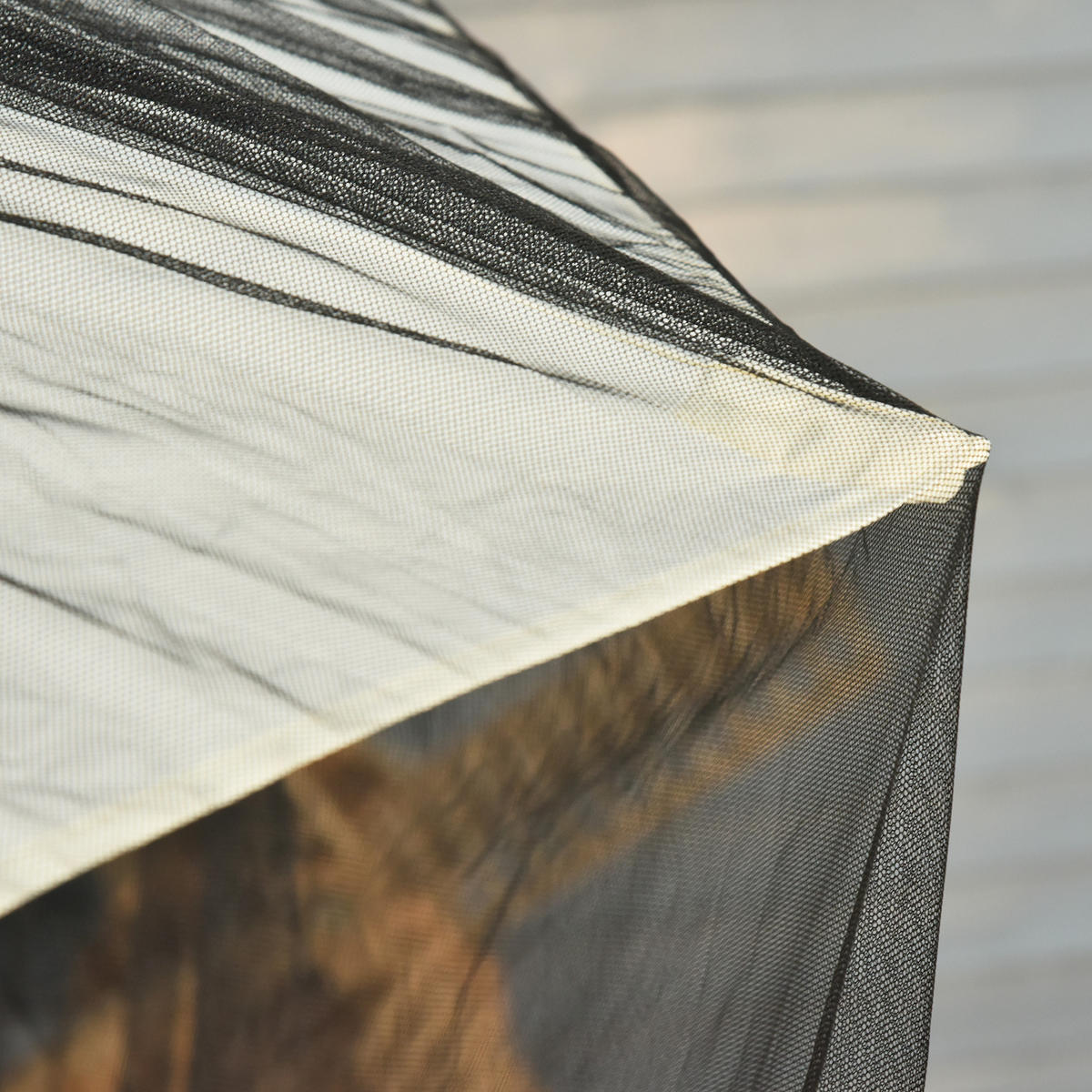 MÜCKENNETZ DE-05655 Mit Reißverschluss Schwarz - Schwarz, Kunststoff (300/300cm) - ComfortXL