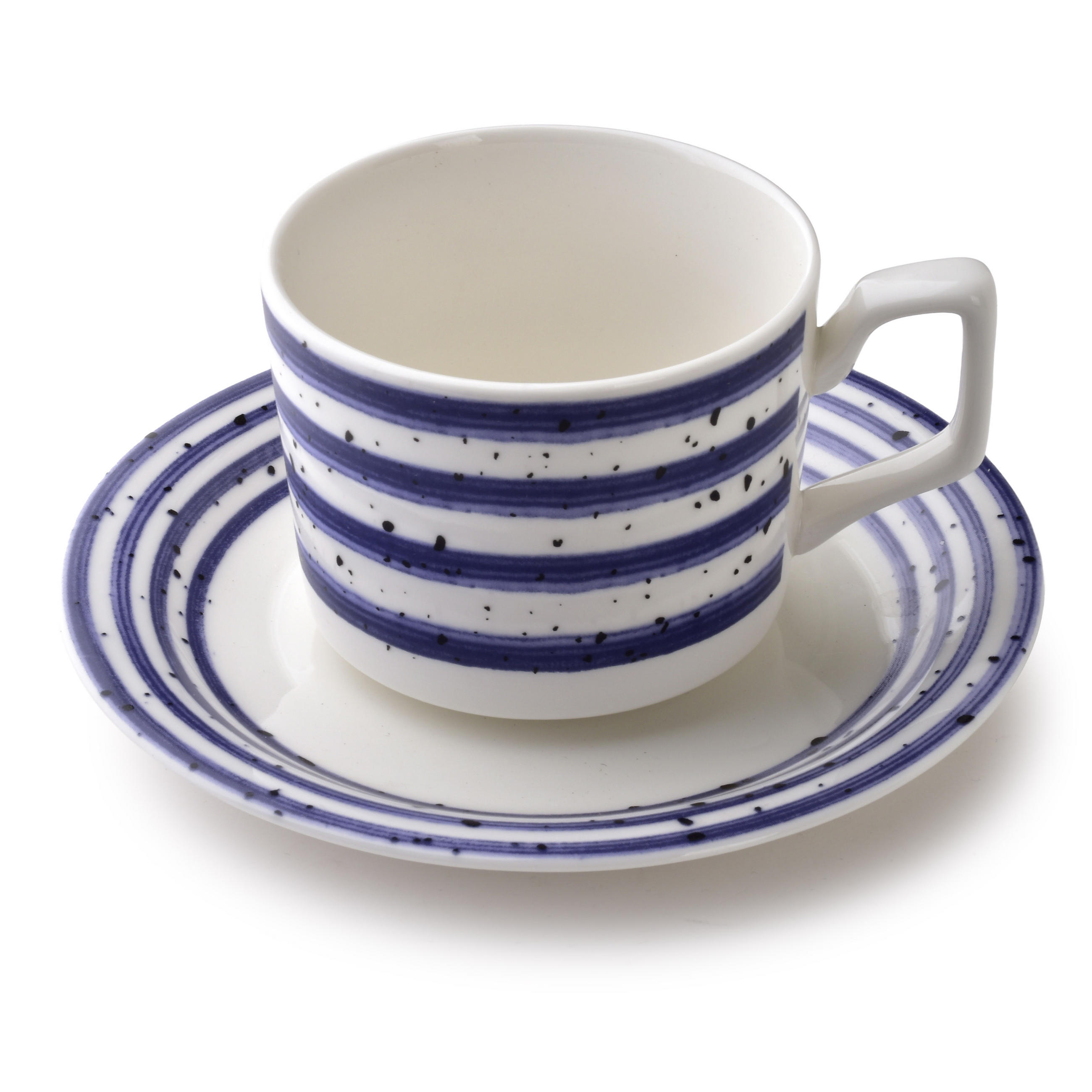 TASSE Joy blau 6er Set 42/18/7 cm Porzellan - Blau, Keramik (0.21L) - Mondex