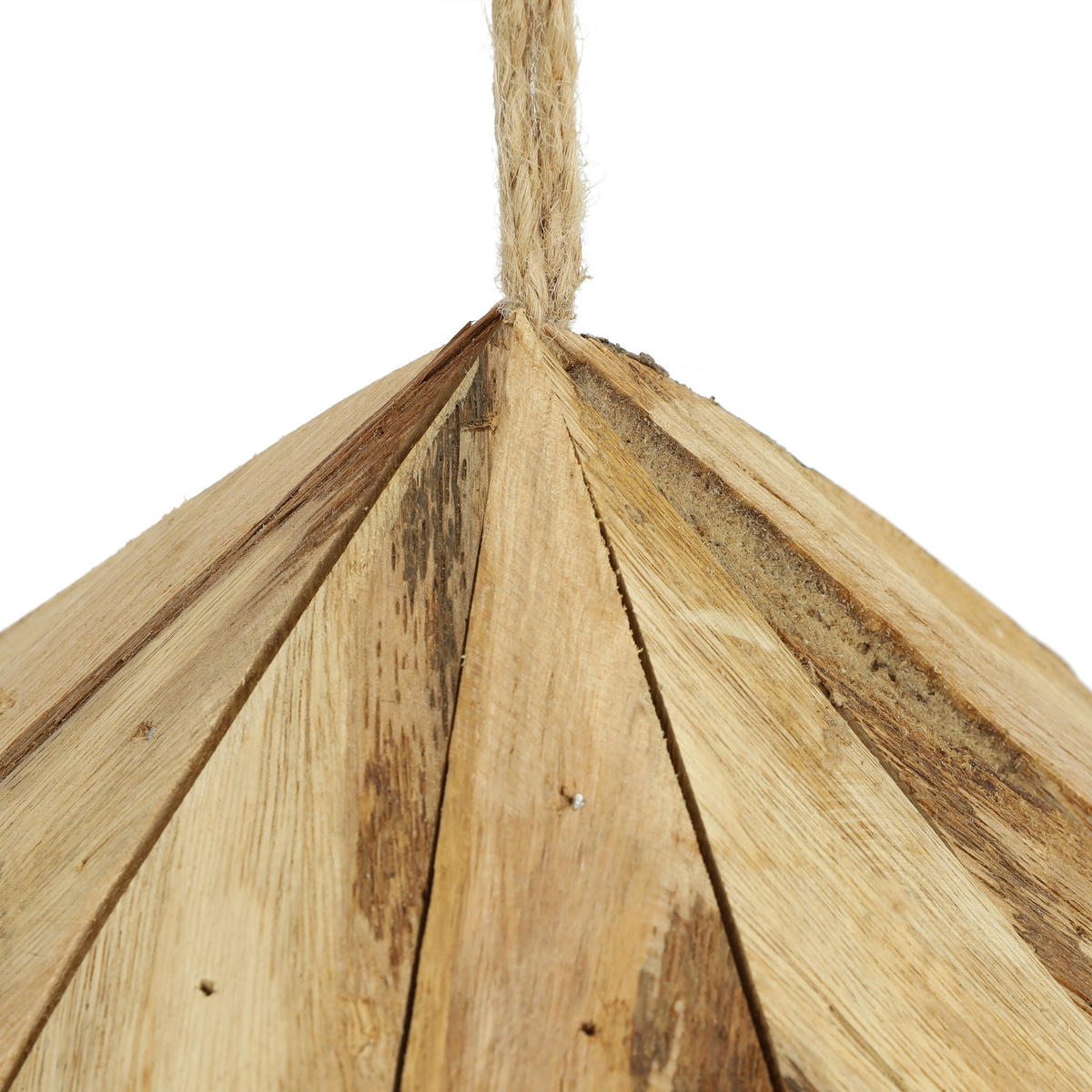 VOGELFUTTERHAUS - Hellbraun, Holz (18/21/18cm) - Relaxdays