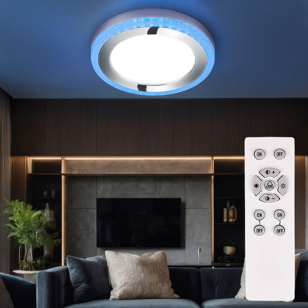 LED DECKENLEUCHTE SLIDE Weiß - Weiß, Kunststoff (40/40/4cm)
