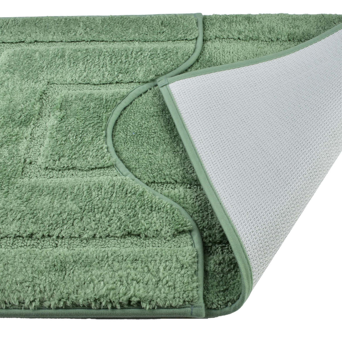 BADTEPPICH Zac Grün 80/50/2 cm Textilien - Grün, Textil (50/80cm) - Mondex