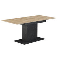 ESSTISCH BOSCO 120-160/80/76 cm - Anthrazit/Eiche San Remo, Holzwerkstoff (80/120/76cm) - B&D Home