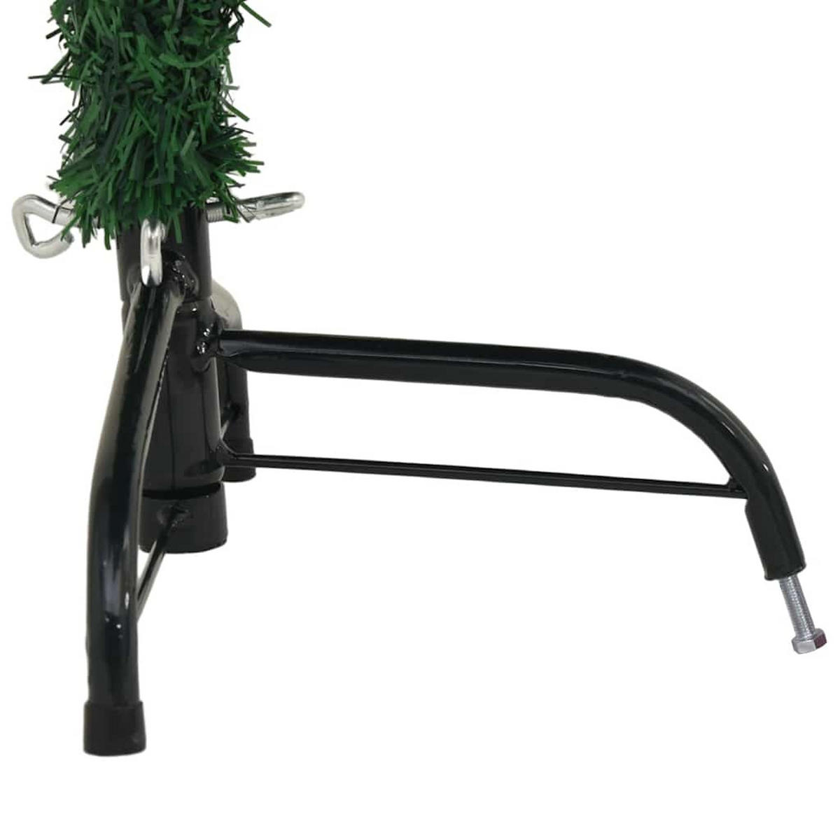 HALB-WEIHNACHTSBAUM Künstlicher Mit Ständer Grün 120 Cm Pvc - Grün, Kunststoff (120cm) - vidaXL