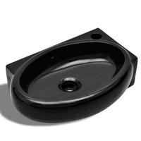 WASCHBECKEN Kretz 41/28/12.5 cm - Schwarz, Keramik (41/12.5/28cm) - Nettlife