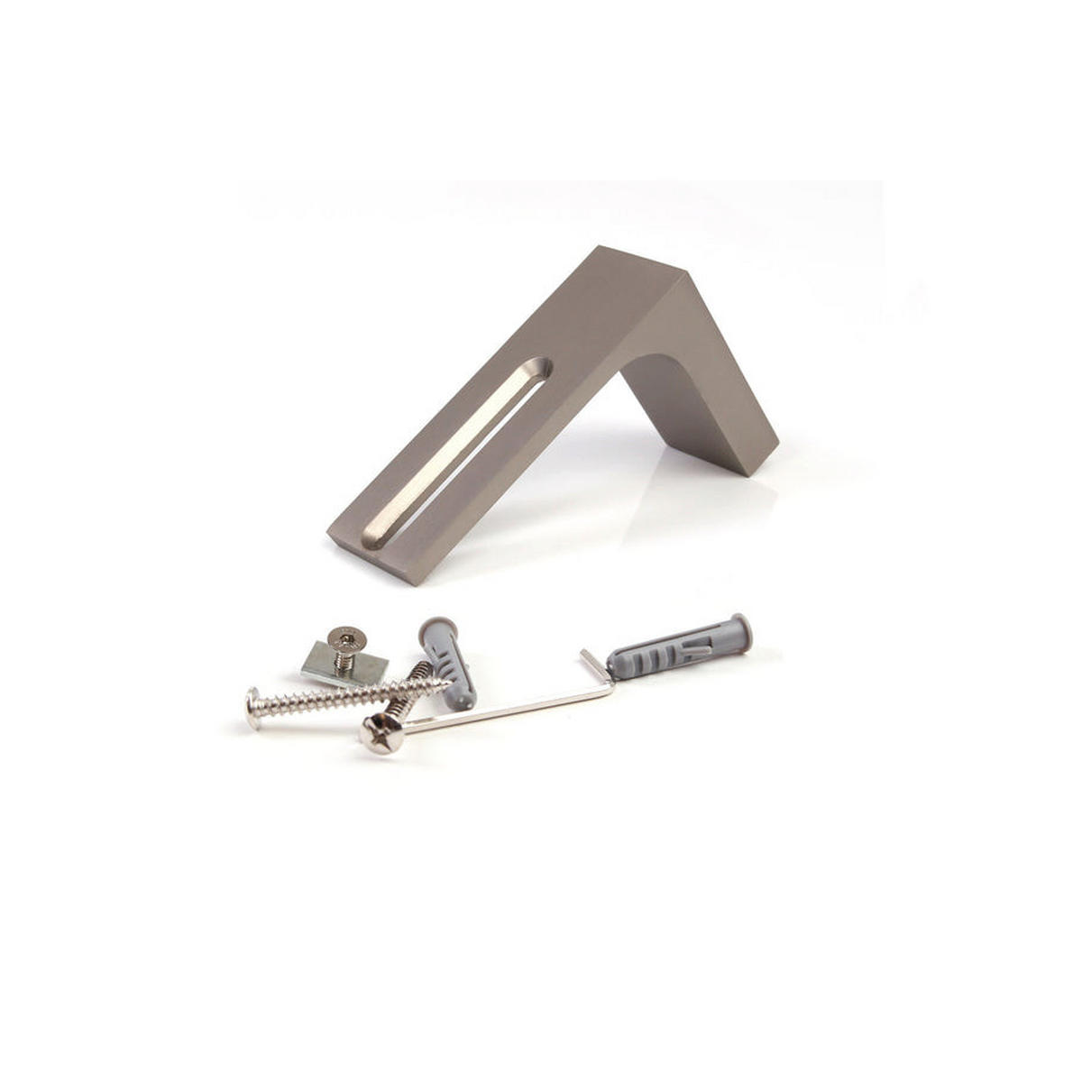 GARDINENSCHIENE 1-lauf Loft 60cm - Silberfarben, Metall (60cm) - Deco-Raum