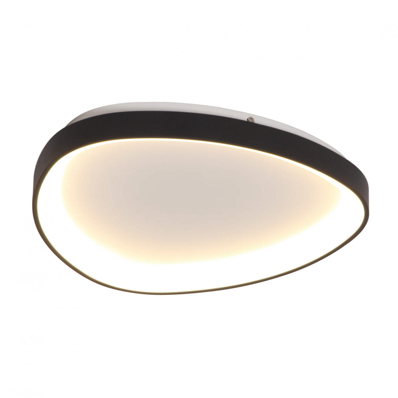 DECKENLEUCHTE Mesiano, Schwarz, 6cm, Dimmbar - Schwarz, Metall (6/42/6cm) - KOSILUM