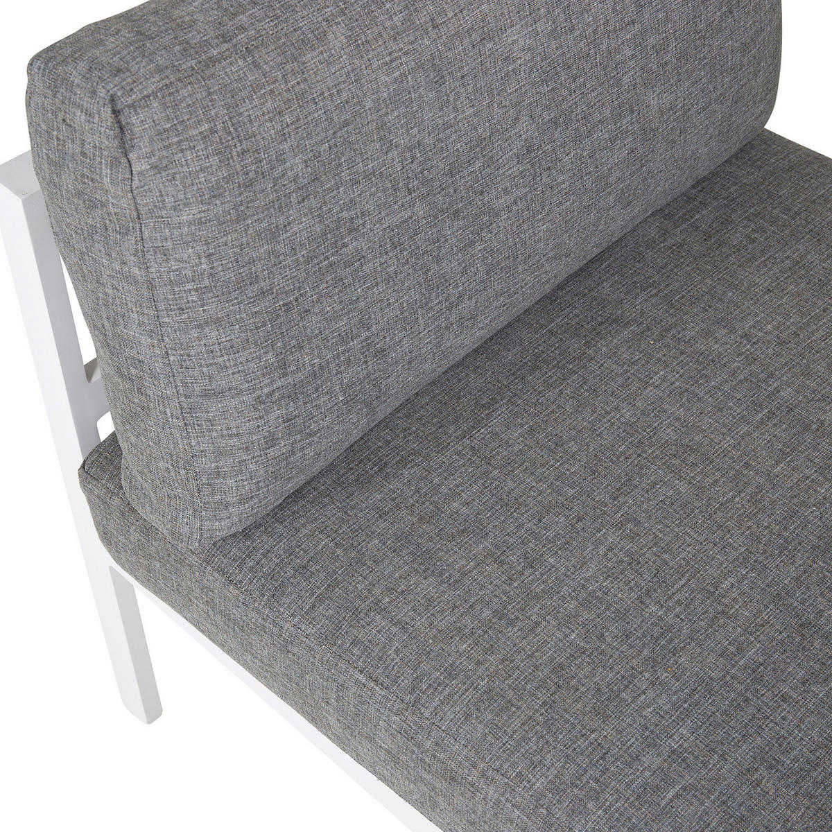 SITZELEMENT - Weiß - Aluminium - 70 x 66 x 74 cm - Weiß, Metall (70/66/74cm) - home24